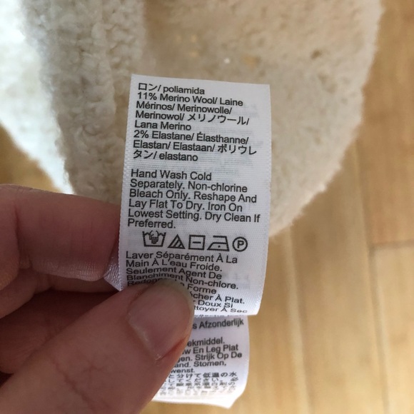 NWOT Madewell Cream Knit Sweater - Picture 9 of 9